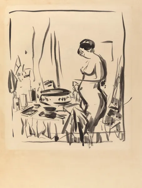 Nude at a Dressing Table av Rik Wouters