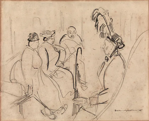 On the Train av Rik Wouters