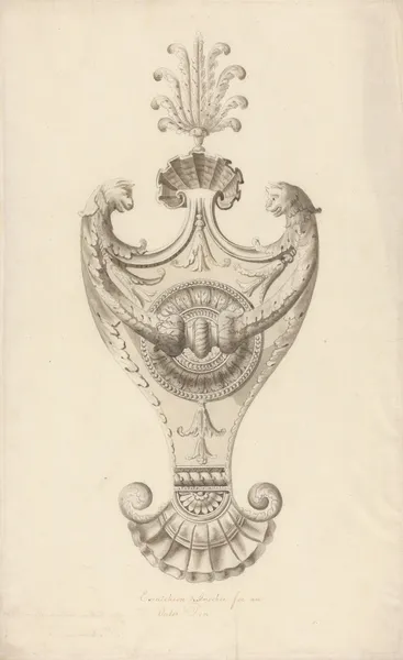 Design for a Door-knocker av Robert Adam
