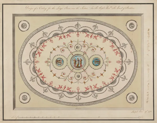 Headfort House, Ireland: Lady’s Room Ceiling av Robert Adam