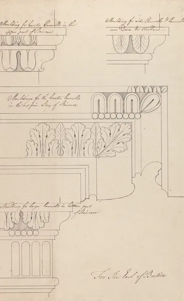 Headfort House: Staircase Moldings av Robert Adam