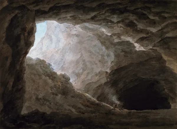 A Grotto in the Campagna av John Robert Cozens