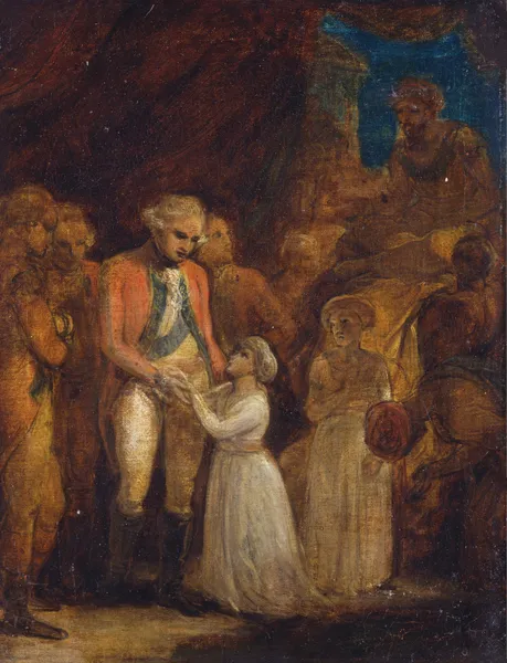The Two Sons of Tipu Sahib, Sultan of Mysore, Being Handed over as Hostages to General Cornwallis av Robert Smirke