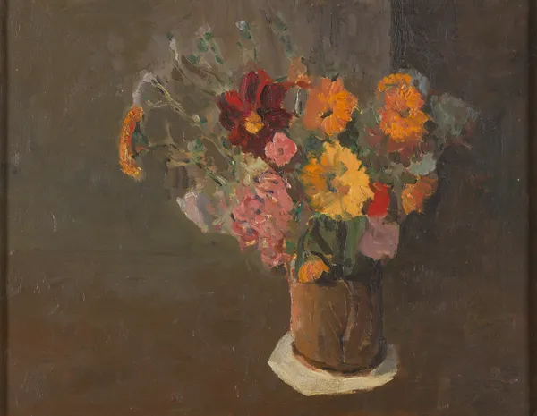 Still Life (Michaelmas Daisies in a Pot Tankard) av Roger Fry