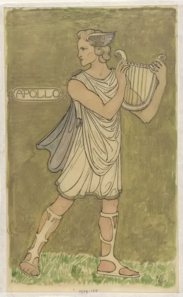Ontwerp voor kostuum voor Apollo av Richard Nicolaüs Roland Holst