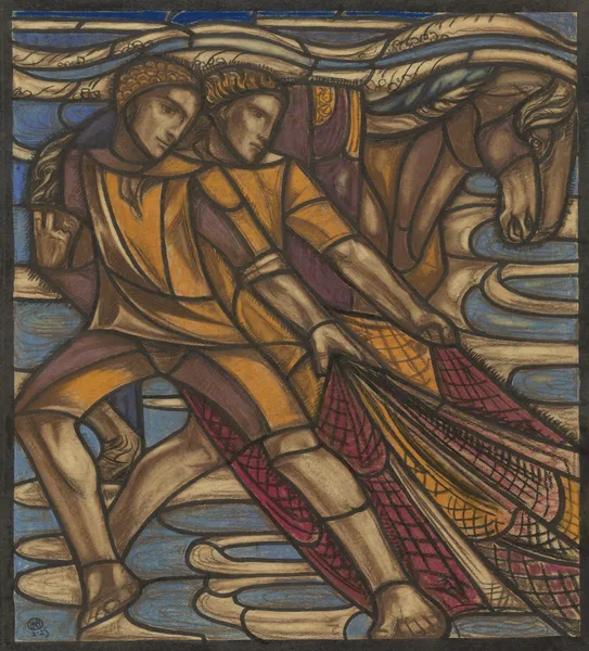 Ontwerp voor raam in het Nederlands Paviljoen op de tentoonstelling Arts Décoratifs te Parijs, 1925 av Richard Nicolaüs Roland Holst