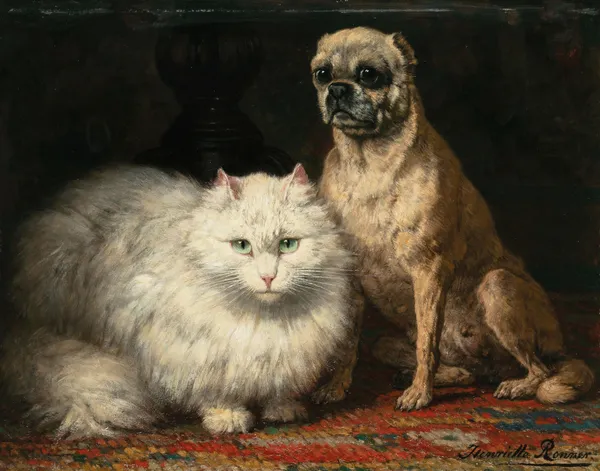 Two friends av Henriëtte Ronner-Knip
