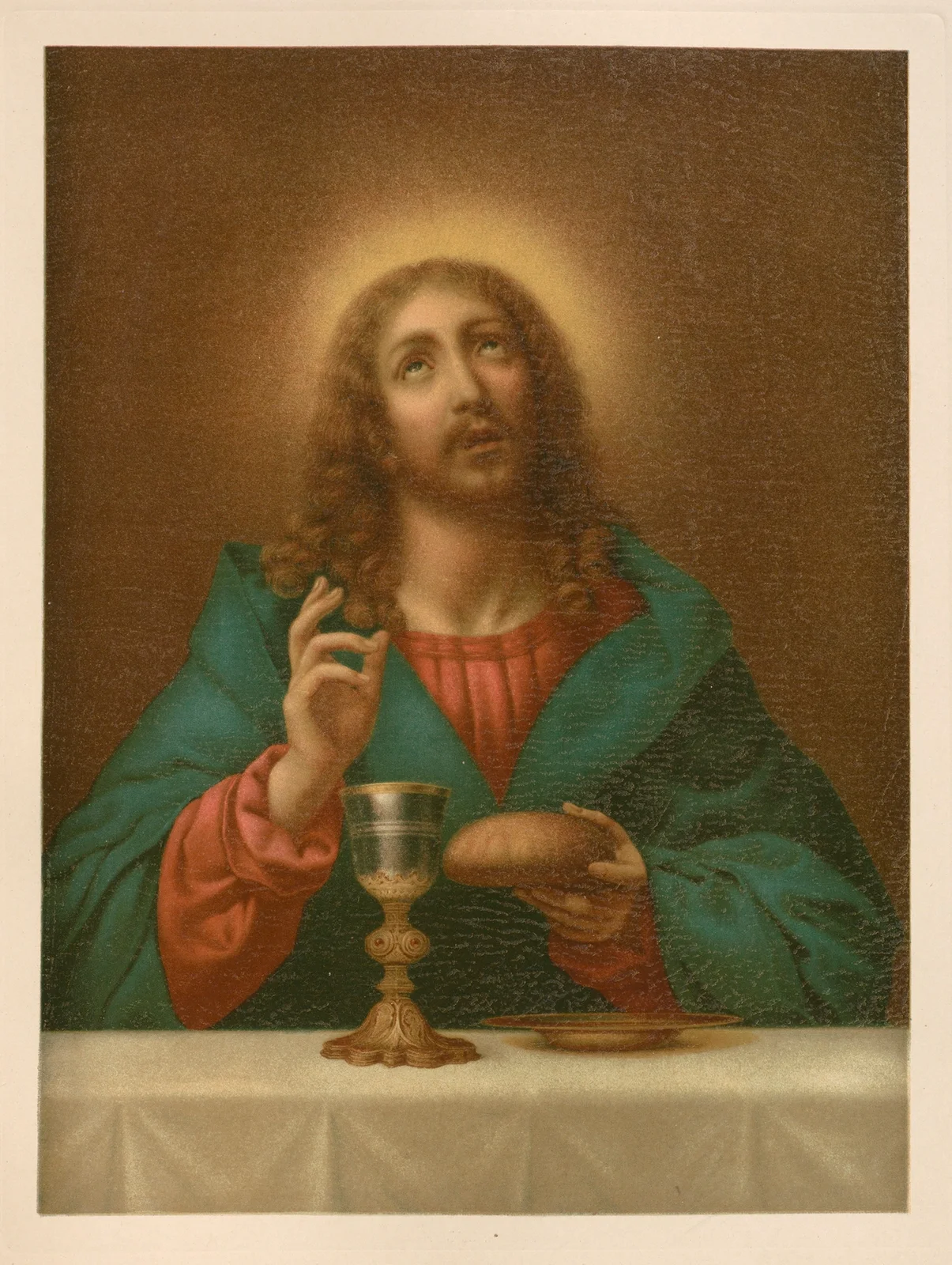 Christ blessing the bread and wine av Jan Ladislaw Sýkora