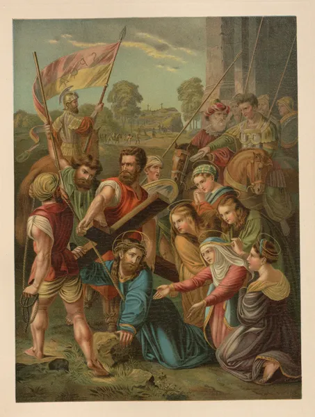 Jesus carrying the cross av Jan Ladislaw Sýkora