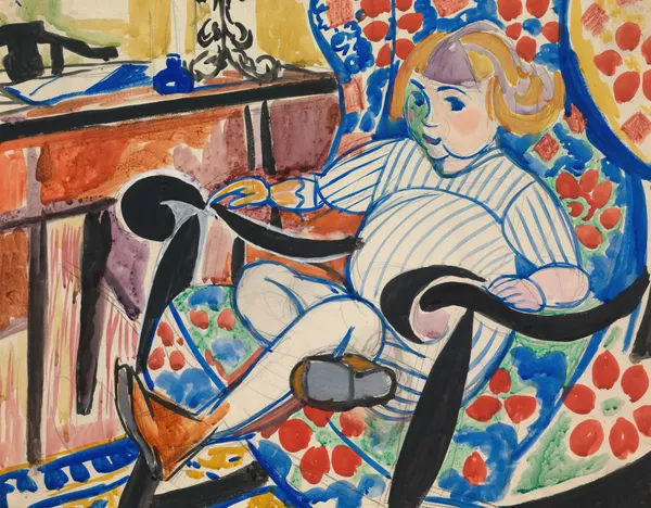 Gouache av Henry Lyman Saÿen