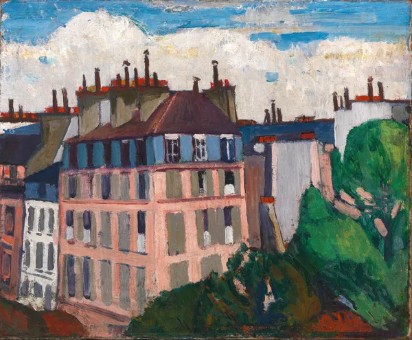 Rooftops, Paris av Henry Lyman Saÿen