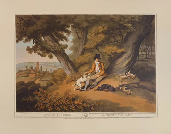 Rabbit Shooting (19th century) av Samuel Howitt