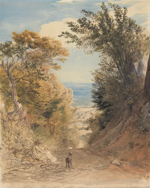 View from Rook’s Hill, Kent av Samuel Palmer