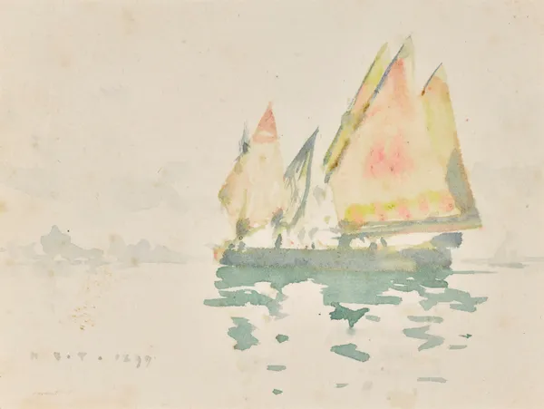 Venetian Barges av Henry Scott Tuke