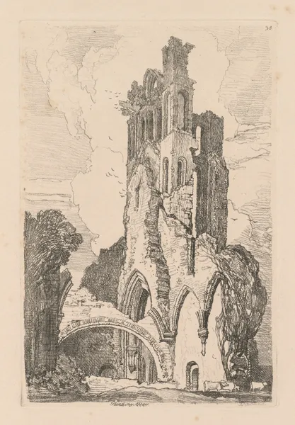 Llanathony Abbey, Monmouthshire av John Sell Cotman