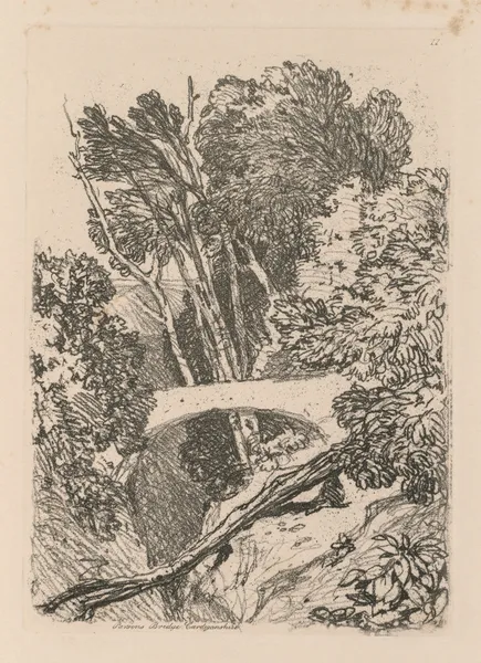 Parson’s Bridge, Cardingshire av John Sell Cotman