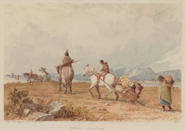 Indians Travelling av Seth Eastman