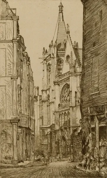 St. Severin, Paris av Donald Shaw MacLaughlan