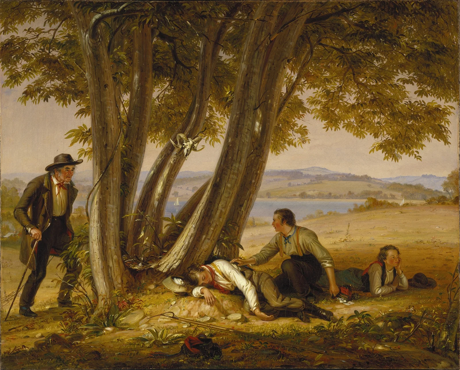Caught Napping (Boys Caught Napping in a Field) av William Sidney Mount