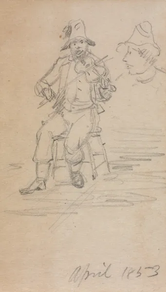 The Fiddling Beggar av William Sidney Mount
