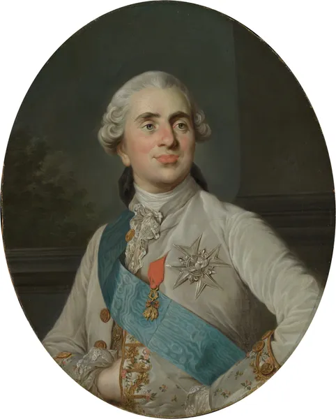 Bust portrait of King Louis XVI of France av Joseph Siffred Duplessis
