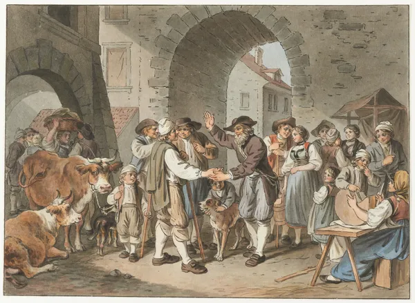 Foire aux bestiaux av Sigmund Freudenberger