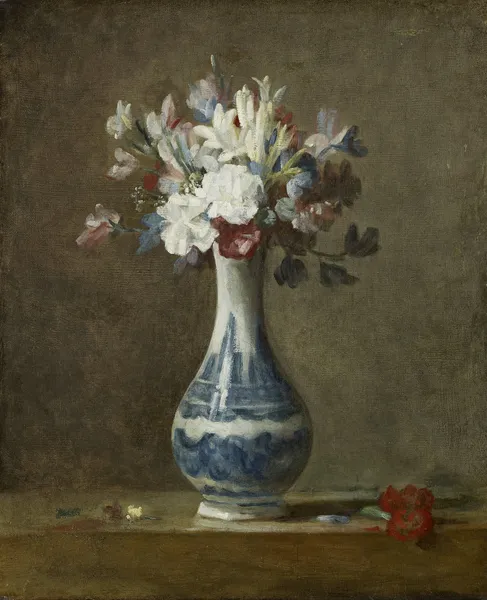 A Vase of Flowers av Jean Siméon Chardin