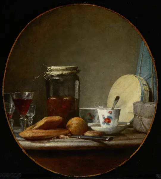 Jar of Apricots av Jean Siméon Chardin