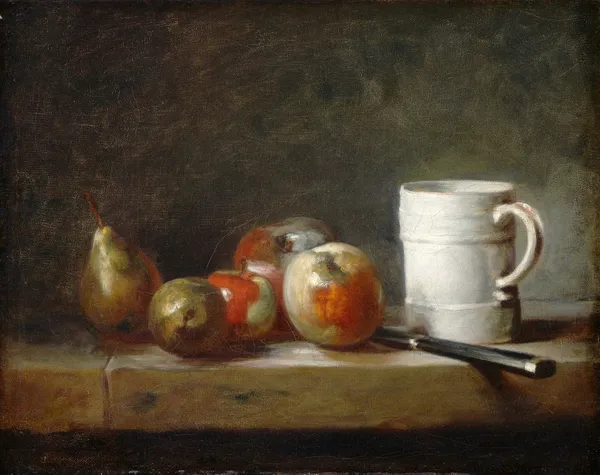 Still Life with a White Mug av Jean Siméon Chardin
