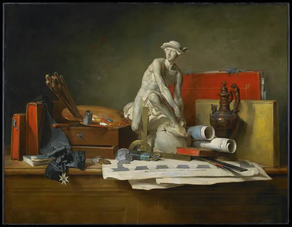 The attributes of the arts and the rewards which are accorded them av Jean Siméon Chardin