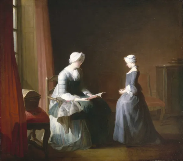 The Good Education av Jean Siméon Chardin