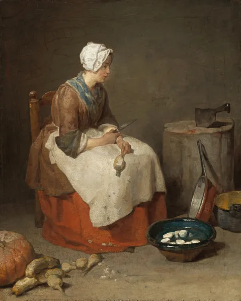 The Kitchen Maid av Jean Siméon Chardin