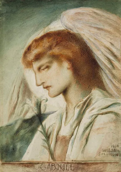 The Archangel Gabriel av Simeon Solomon