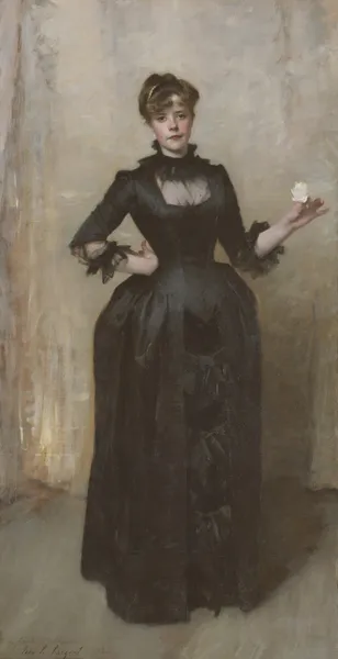 Lady With The Rose (Charlotte Louise Burckhardt) av John Singer Sargent