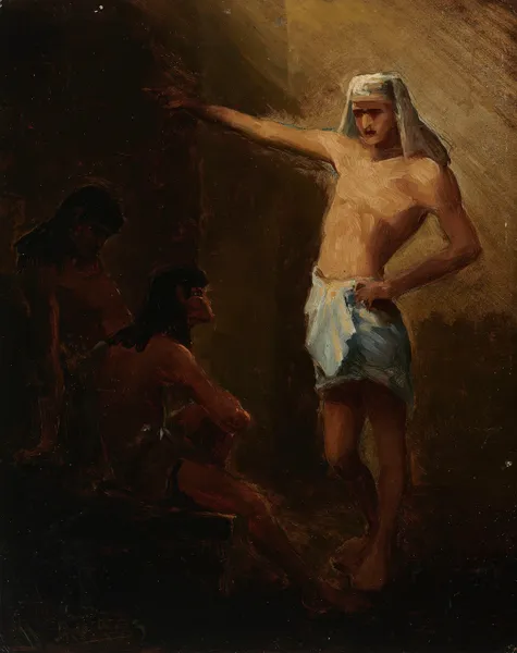 Joseph Interprets Prisoners’ Dreams in Egyptian Slavery av Anna Bilińska-Bohdanowicz