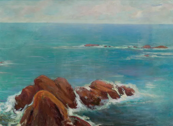 Rocks in Belle-Ille av Władysław Ślewiński