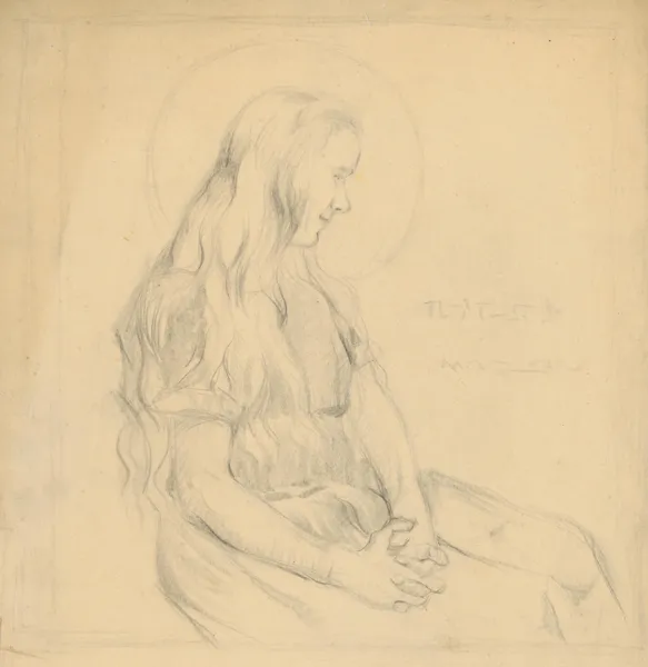 Study for a Saint av Štefan Polkoráb