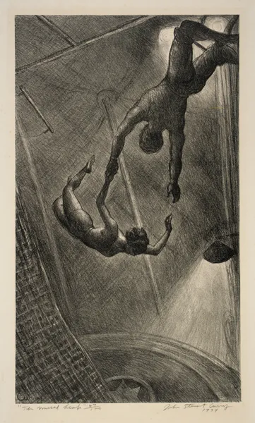 The Missed Leap av John Steuart Curry