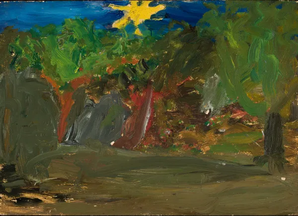 Sun over a garden av Tadeusz Makowski