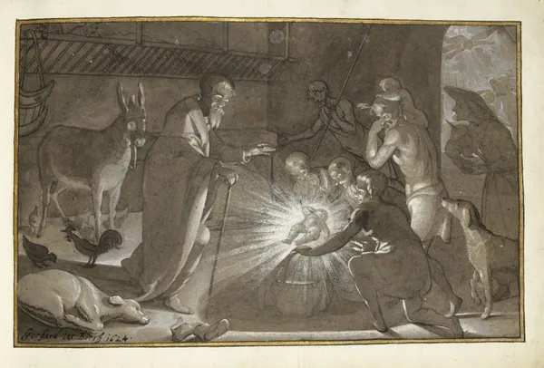 Aanbidding door de herders av Gerard ter Borch