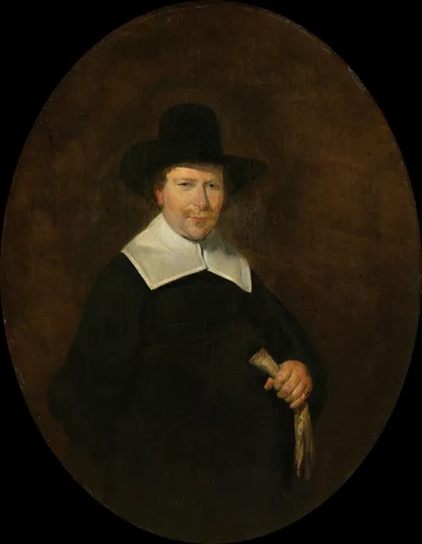 Gerard Abrahamsz van der Schalcke (1609-67). Haarlem Cloth Merchant av Gerard ter Borch