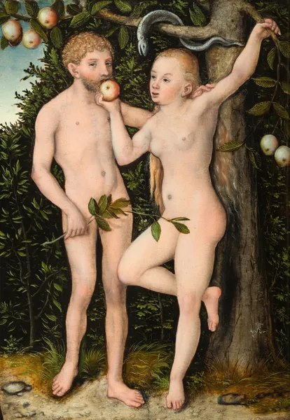 Adam and Eve av Lucas Cranach the Elder
