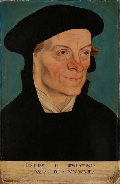 Bildnis des Reformators Georg Spalatin av Lucas Cranach the Elder