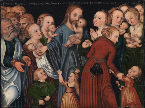 Christ Blessing the Children av Lucas Cranach the Elder