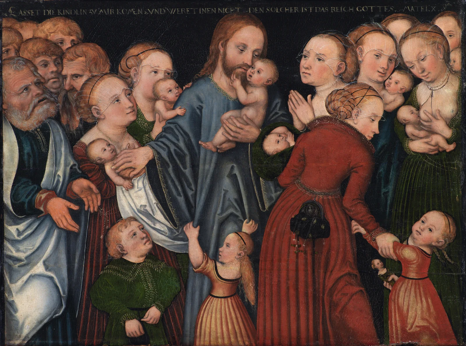 Christ Blessing the Children av Lucas Cranach the Elder