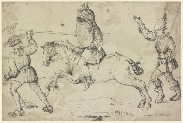 Farmer’s tournament av Hans Burgkmair The Elder