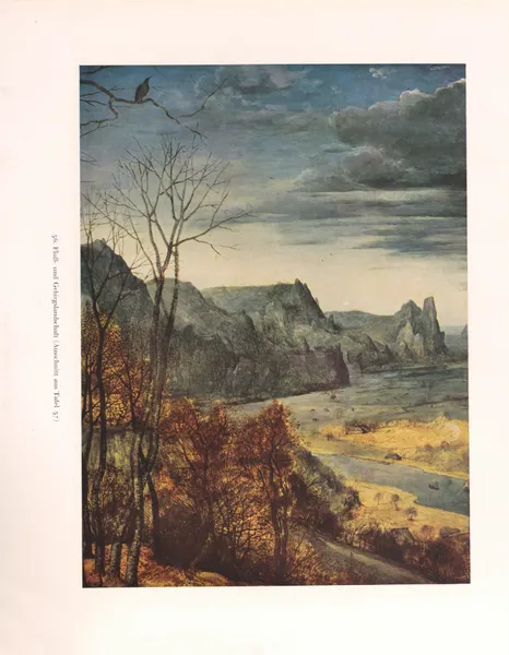 Fluß- und Gebirgslandschaft (16th century) av Pieter Bruegel The Elder