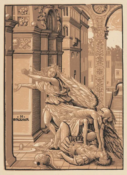 Lovers surprised by death. av Hans Burgkmair The Elder