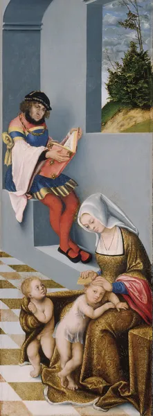 Mary Salome and Zebedaeus with their sons St. James the Greater and St. John the Evangelist av Lucas Cranach the Elder