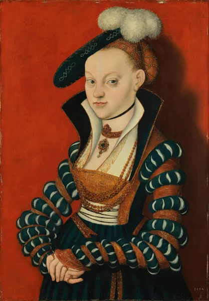 Portrait of Christiane of Eulenau av Lucas Cranach the Elder